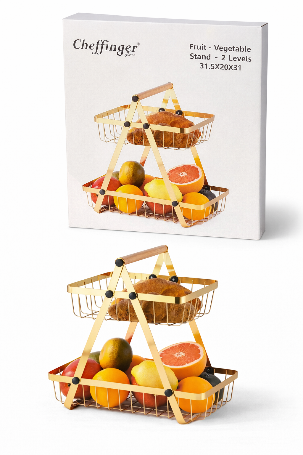 Obstkorb 2 Etagen Cheffinger